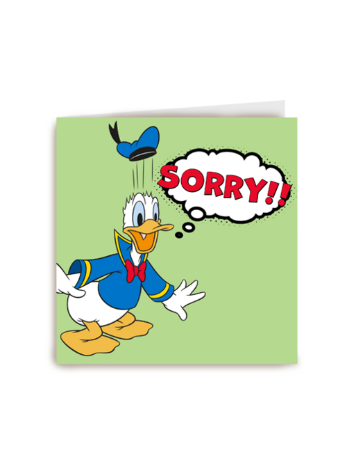 Sorry kaart Donald Duck