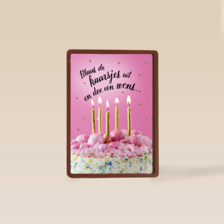 blaas de kaarsjes uit en doe een wens
