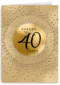 Verjaardagskaart leeftijden 40 Cheers to forty years goud