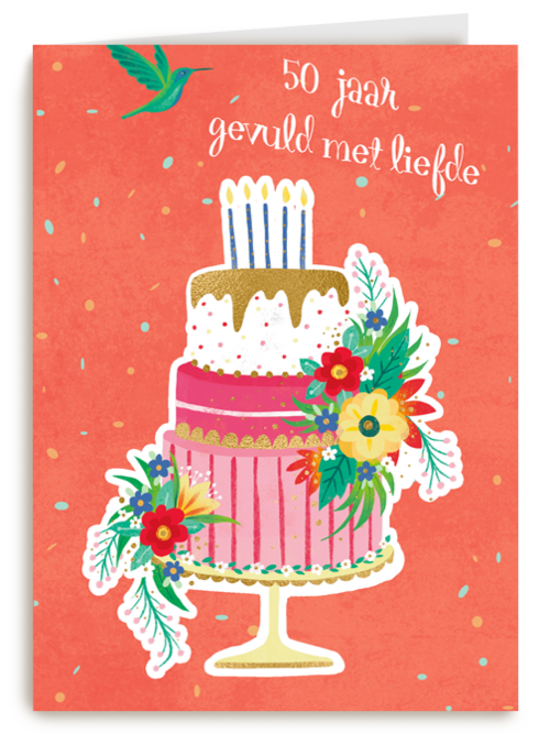 Kaart Hallmark | Huwelijksjubileum | 50 Jaar Gevuld Met Liefde