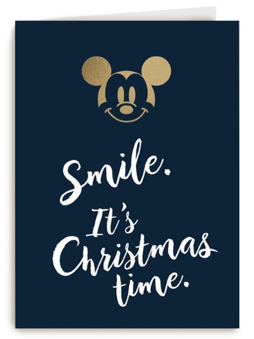 kerstkaart smile its christmastime