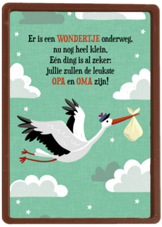 Zwangerschap leukste opa en oma ooievaar