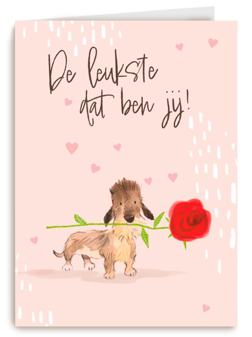 De leukste dat ben jij   hond