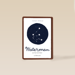 sterrenbeeld kaart waterman aanpasbare tekst