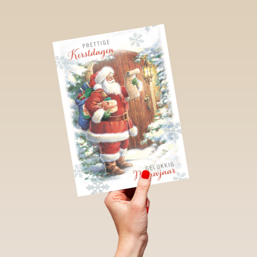 kerstkaart prettige kerstdagen en gelukkig nieuwjaar