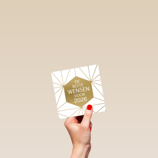 Nieuwjaar 2026 goud grafisch