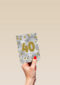 Verjaardagskaart leeftijden 40 Cheers to forty years goud zilver