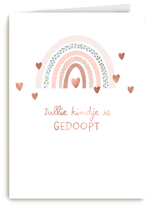 Gefeliciteerd jullie kindje is gedoopt