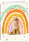 Regenboog kat Happy Birthday