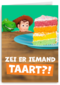Toy Story kaart Zei er iemand taart