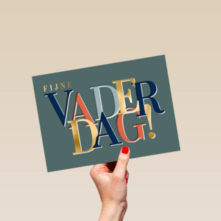 Fijne vaderdag modern