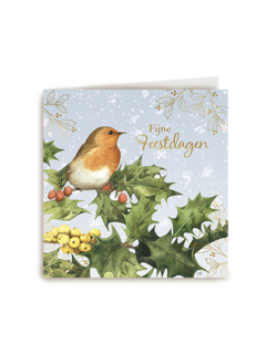 Marjolein Bastin Fijne Feestdagen Vogel