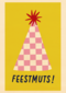 Verjaardagskaart Feestmuts