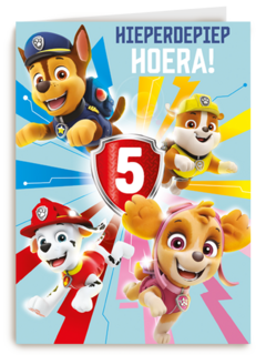 Paw Patrol hieperdepiep hoera