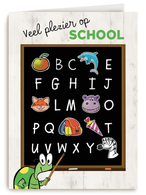 back to school schoolbord plezier op school