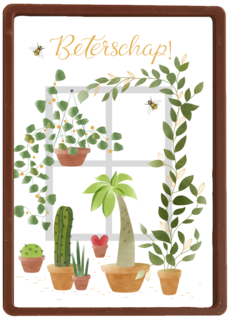 Beterschap kaart planten en bijtjes