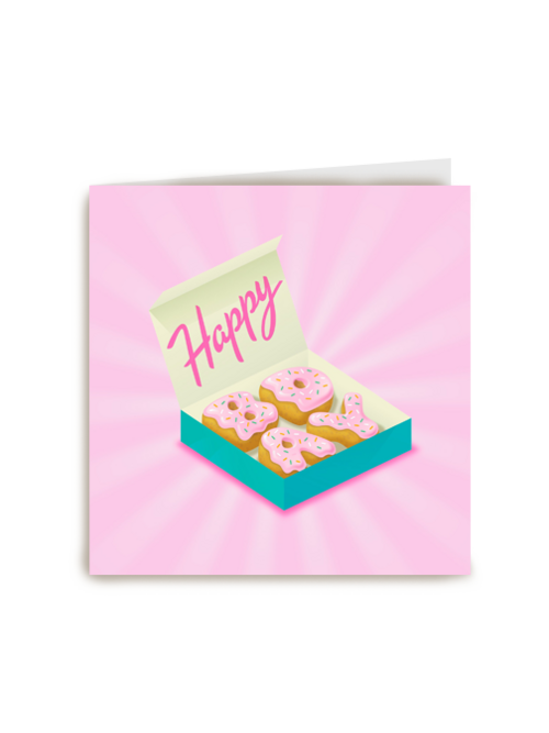 Verjaardagskaart Hallmark | Happy Bday Donuts