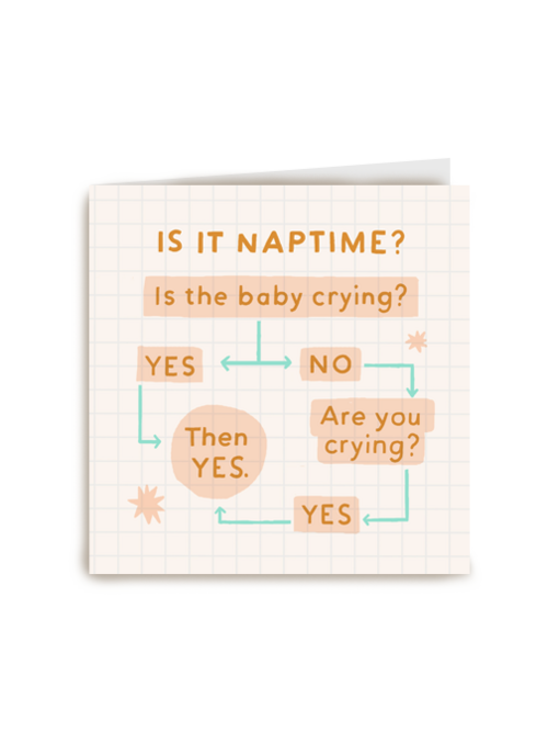 Geboortefelicitatie grappig is it nap time