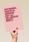 moederdag kaart hip de liefste
