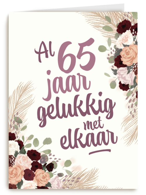 Al 65 jaar gelukkig met elkaar