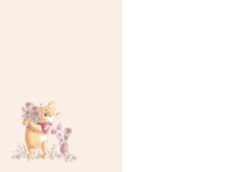 Baby on the way met Winnie the Pooh
