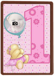 fotokaart forever friends roze beertje 1