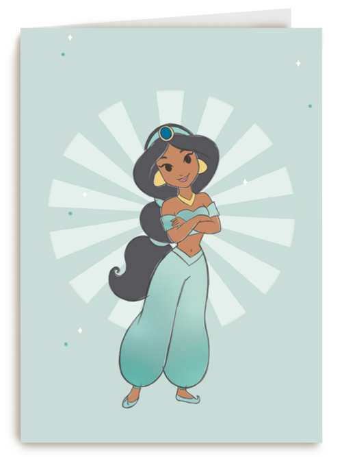 prinses kaart disney blanco jasmin