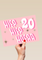 hiep hiep hoera voor 20ste verjaardag