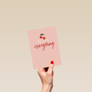 Valentijnsdagkaart hip You are everything
