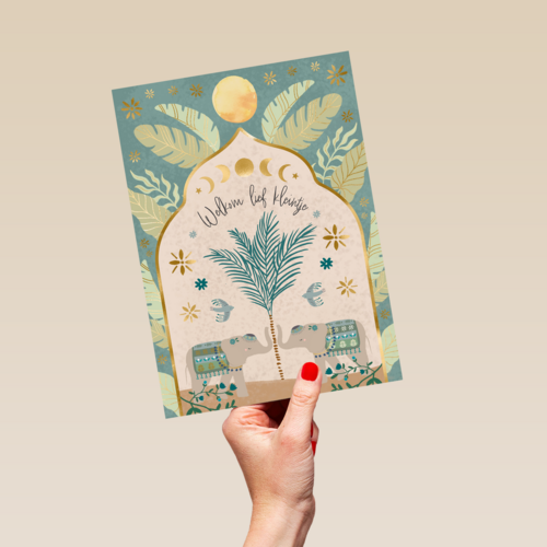 Welkom lief kleintje groen symbolic art
