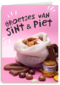 Sinterklaaskaart Groetjes van Sint en piet Snoepgoed