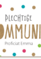 Feestelijke kaart plechtige communie met confetti stipjes