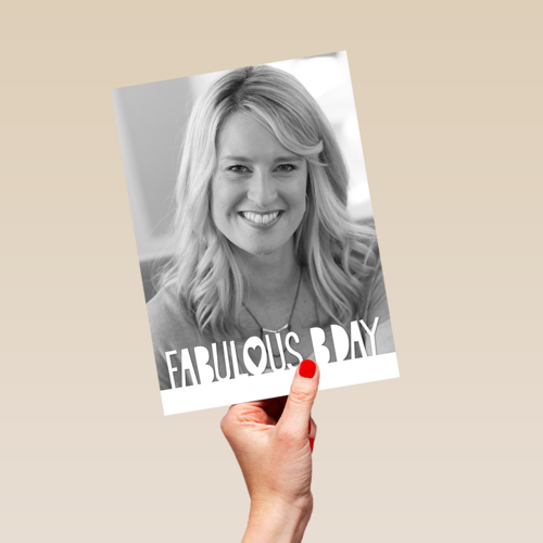 fabulous bday vrouw foto