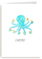 Verjaardagskaart met octopus