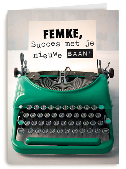 typemachine bericht voor jouw