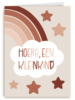 Geboortefelicitatie hoera een kleinkind