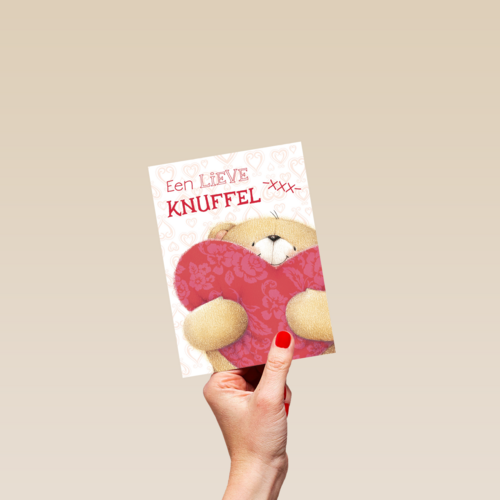 valentijnkaart lieve knuffel