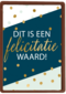 Felicitatie kaart man vrouw dit is een felicitatie waard