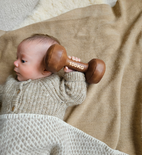 BamBam Vintage Speeltje Dumbbel Bruin