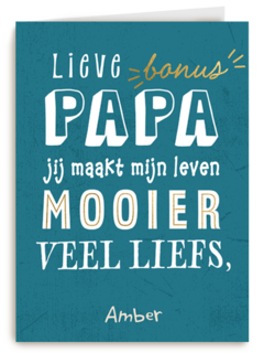 vaderdag kaart lieve bonus papa