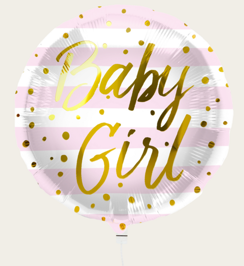 Ballon Baby Girl Roze Goud  