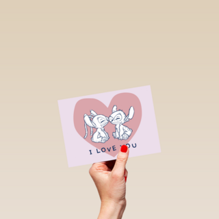 Lilo and Stitch liefde kaart