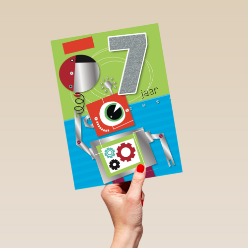 verjaardag leeftijden robot 7 jaar