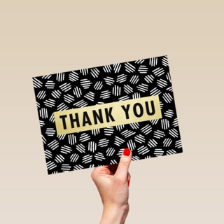 bedankt kaart zakelijk thank you