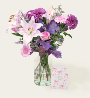 Boeket Bloemen Lovely Lila