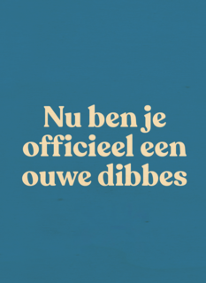 verjaardag kaart man ouwe dibbes