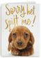 verjaardag te laat sorry het spijt me puppy
