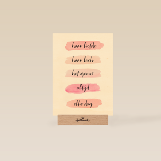 Herinnering kaart Moederdag Haar liefde haar lach