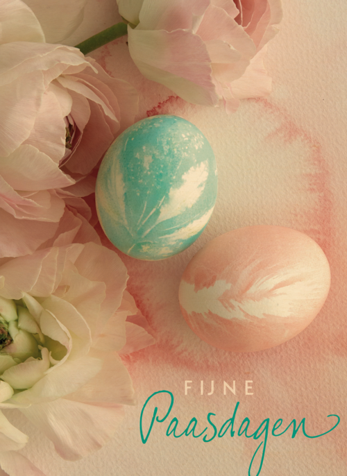 Houten Kaart Pasen | Hallmark | Houten Kaart Hallmark | Pasen | Rozen Fijne Paasdagen Kaart