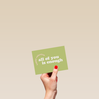 valentijn vriendschap kaart all of you is enough